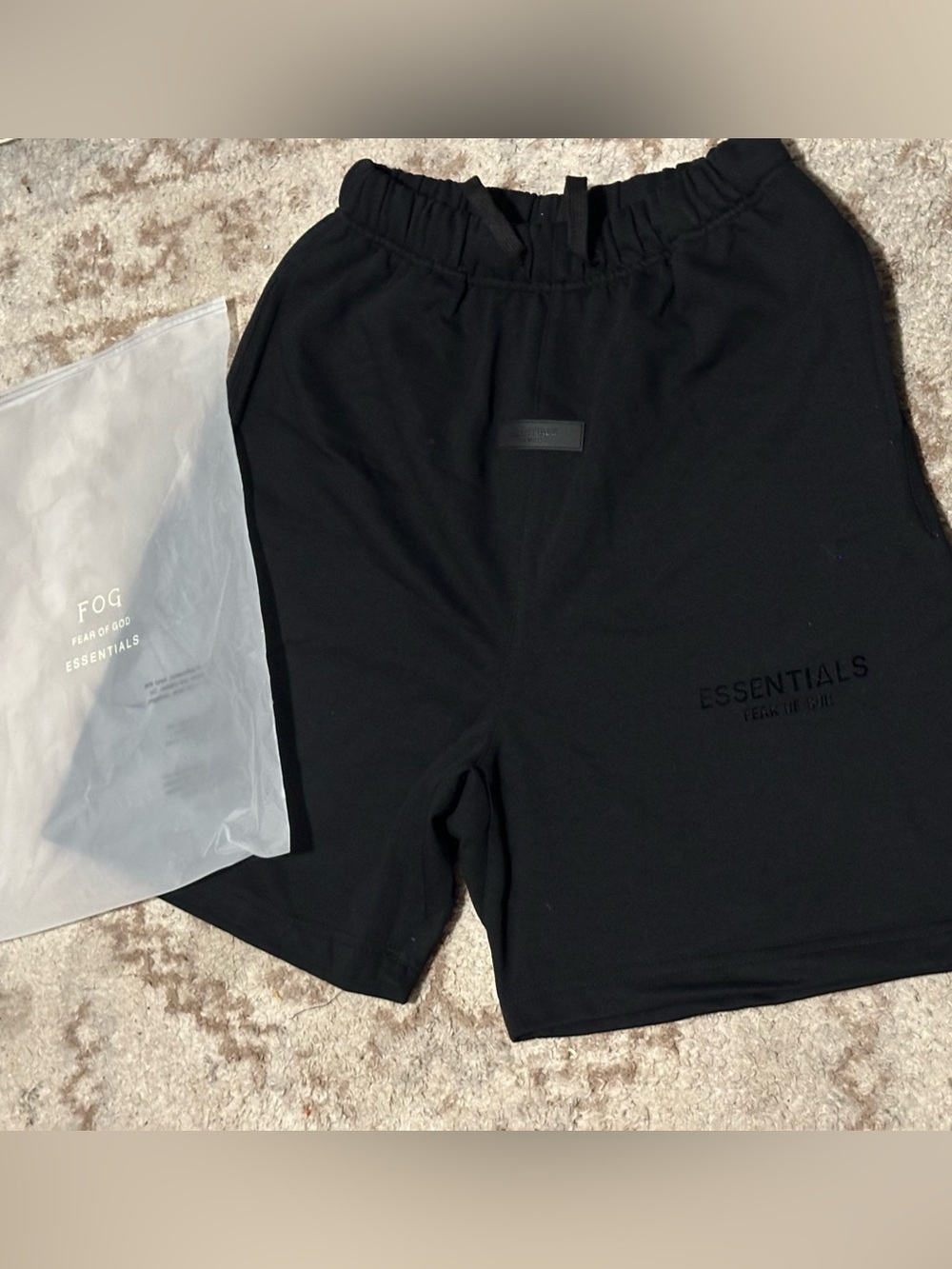 Black ESSENTIALS Shorts Size Large